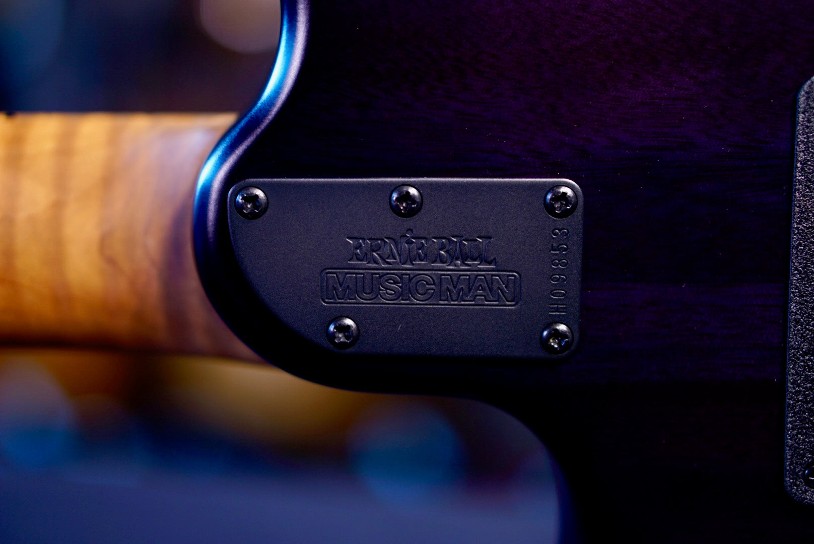 Ernie Ball Music Man JP15 Translucent Black Quilt H09853