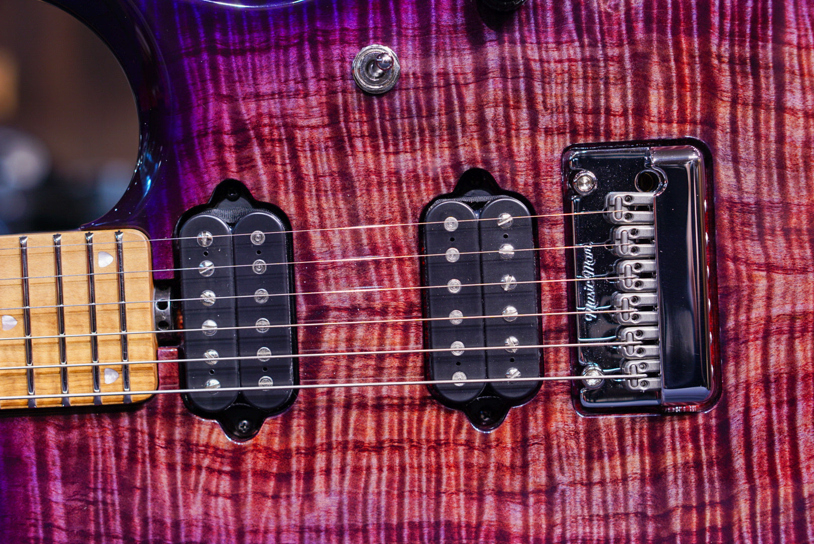 Ernie ball Musicman JP15 Purple Nebula Flame Top - HIENDGUITAR Musicman GUITAR