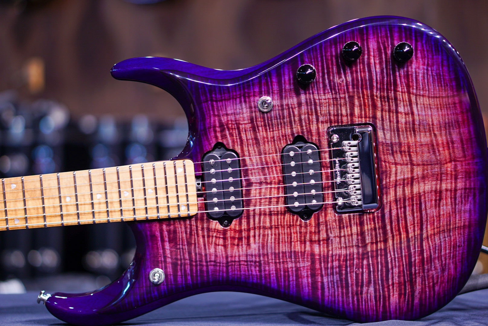 Ernie ball Musicman JP15 Purple Nebula Flame Top - HIENDGUITAR Musicman GUITAR
