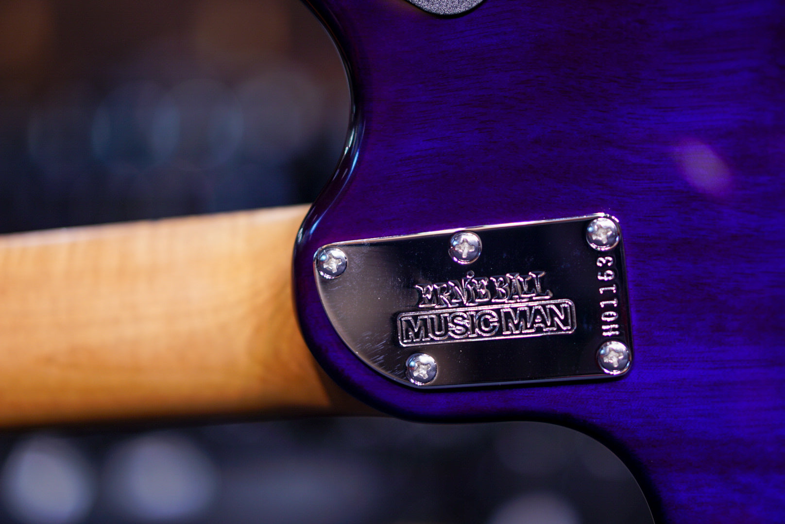 Ernie ball Musicman JP15 Purple Nebula Flame Top - HIENDGUITAR Musicman GUITAR