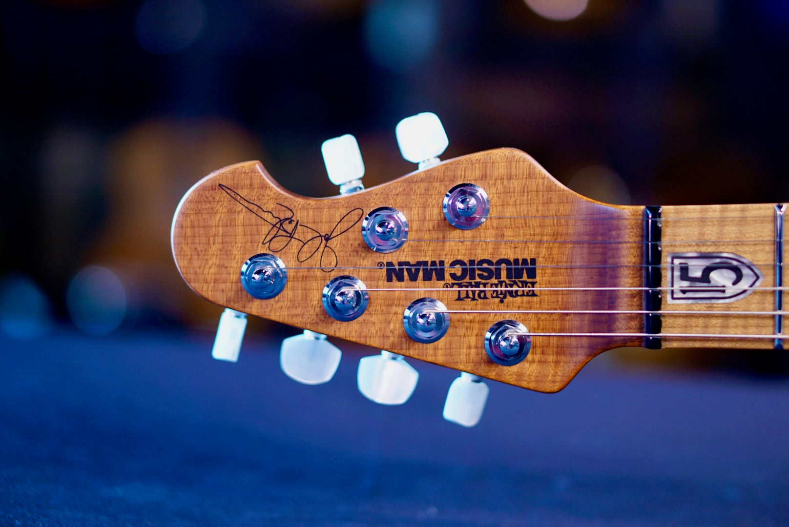 Ernie Ball Music Man JP15 Cerulean Paradise Flame H04475