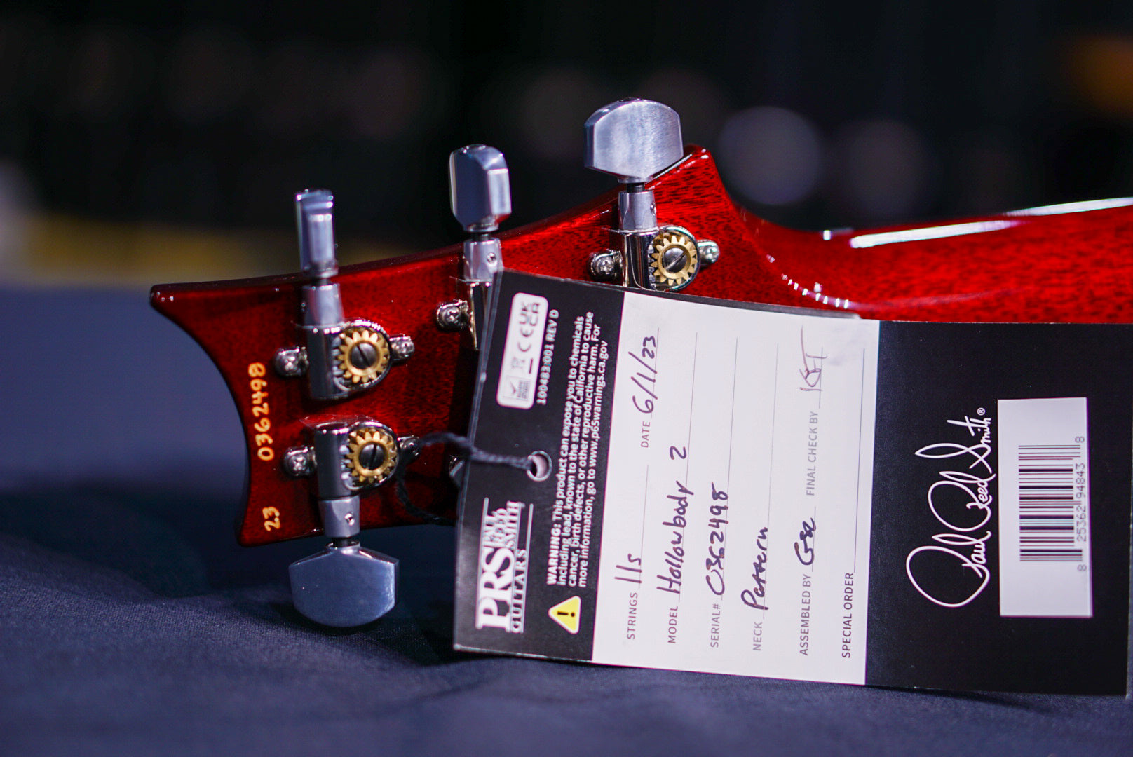 PRS Hollowbody II Piezo Custom color 0362498 - HIENDGUITAR PRS GUITAR