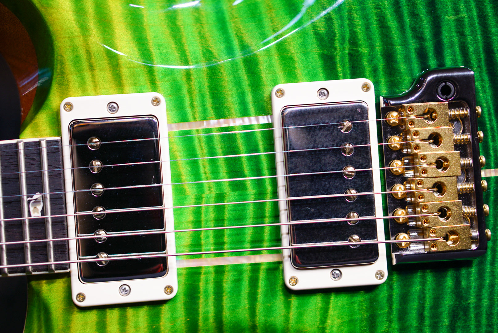 PRS Santana retro green fade 10top 0362348 - HIENDGUITAR PRS GUITAR