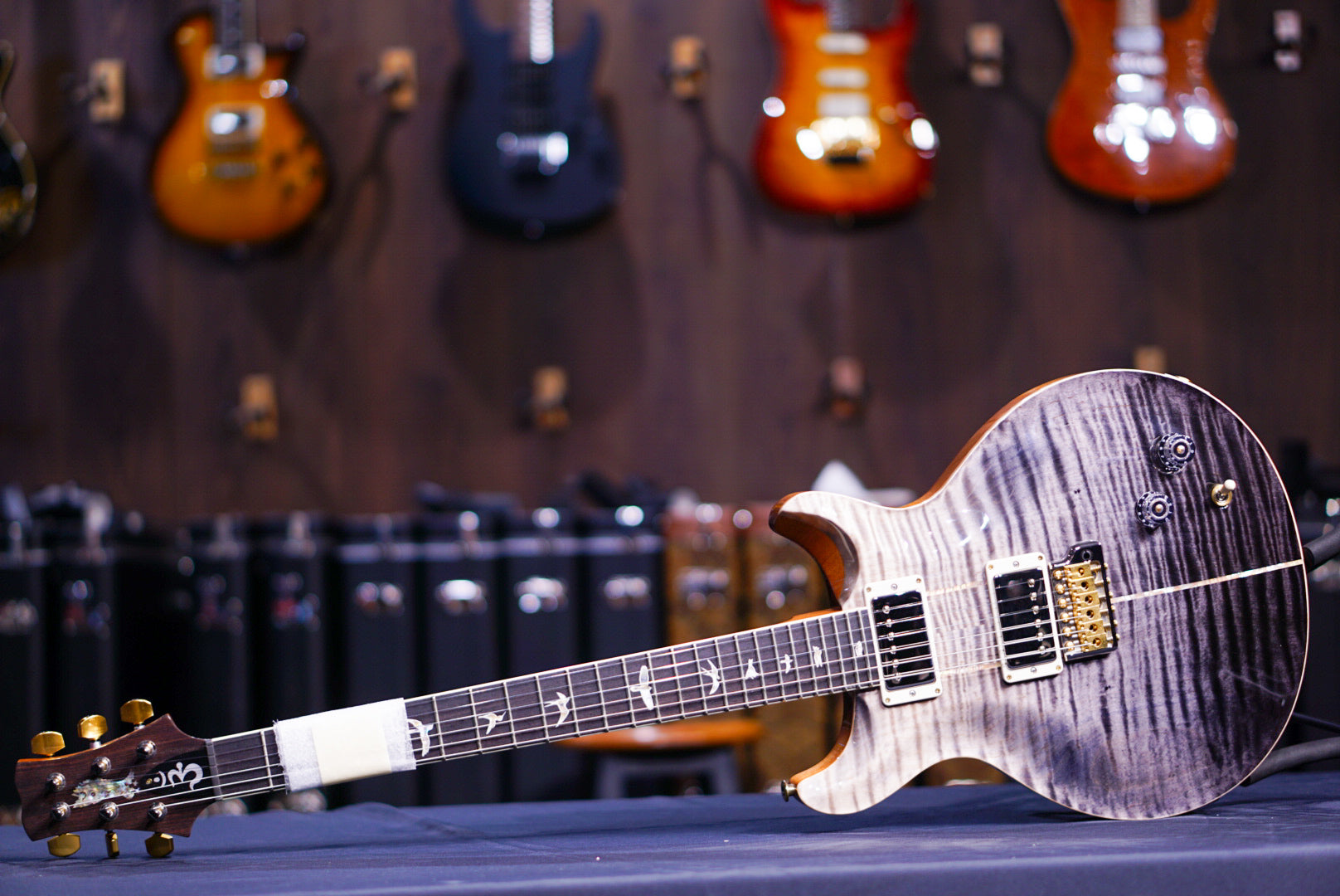 PRS Santana retro Grey Black Fade 10top 0362185 - HIENDGUITAR PRS GUITAR