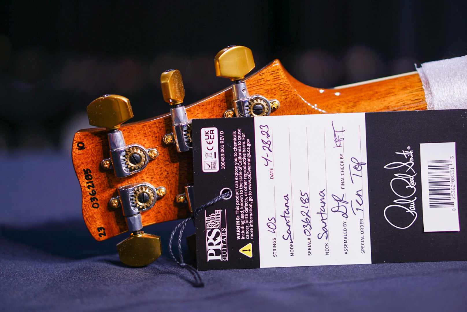 PRS Santana retro Grey Black Fade 10top 0362185 - HIENDGUITAR PRS GUITAR