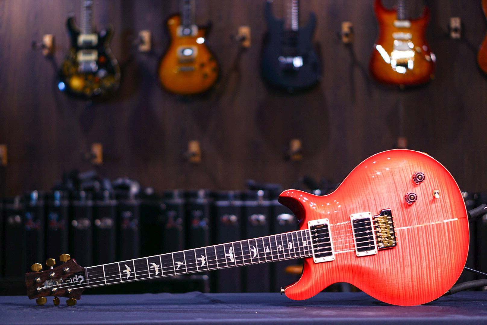 PRS Santana retro Bonnie Pink w/Cherry Burst 10 top 0363388 - HIENDGUITAR PRS GUITAR