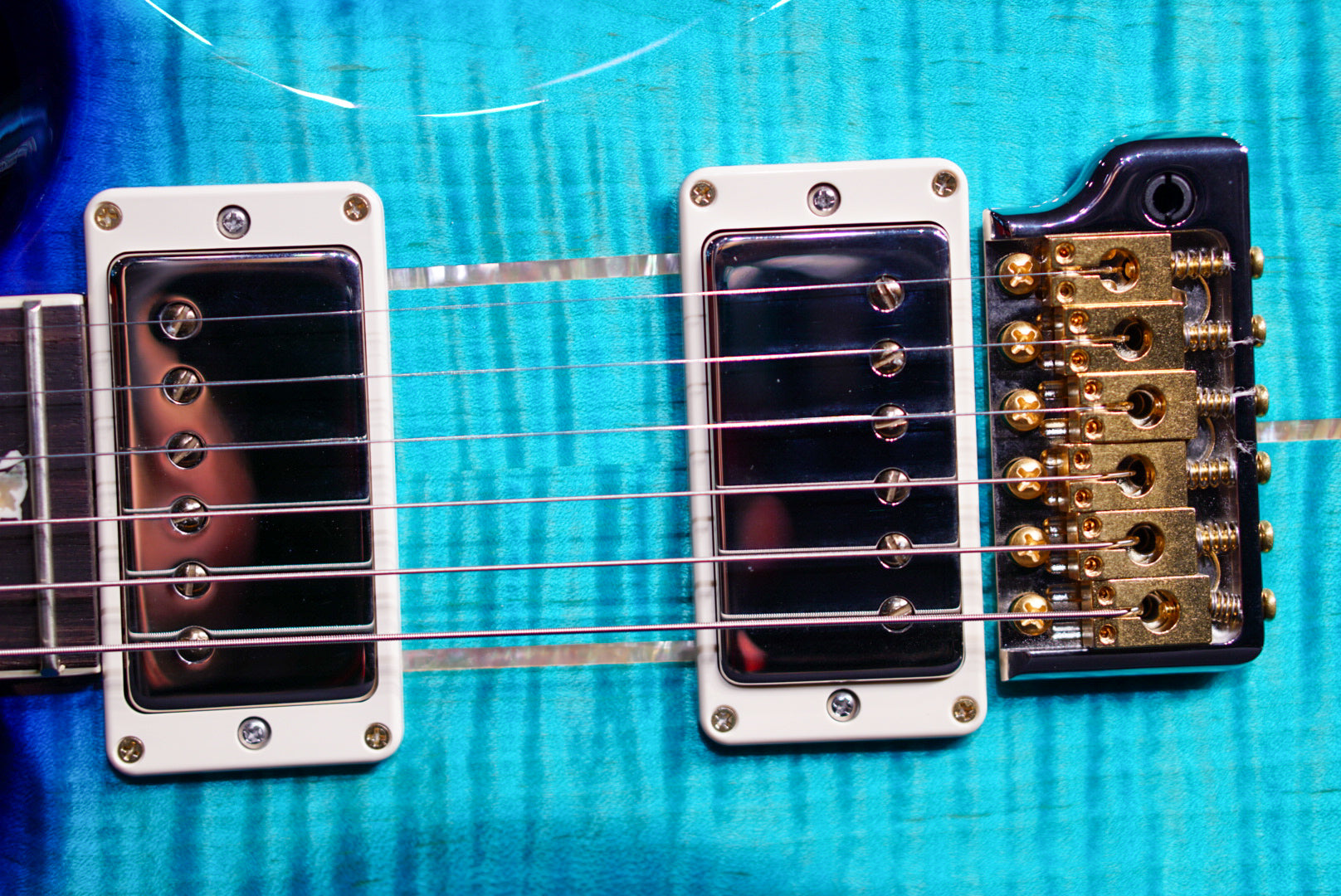 PRS Santana retro makena blue 10 top 0362503 - HIENDGUITAR PRS GUITAR