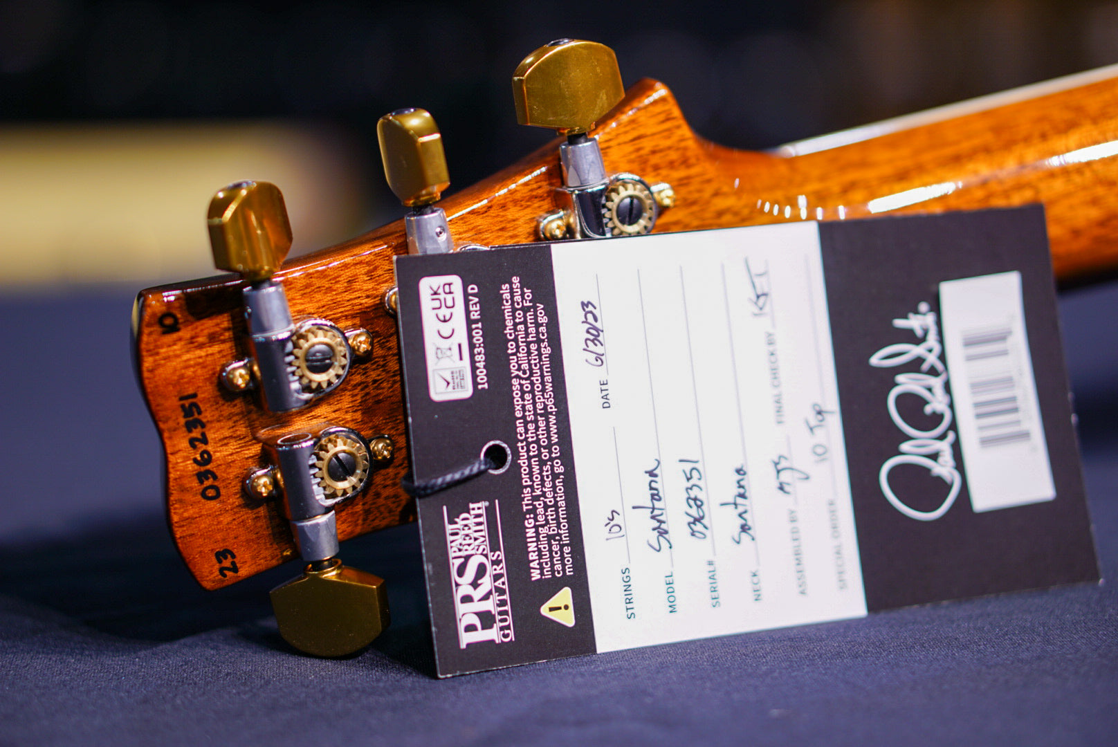 PRS Santana retro Fire Red / Gray Black Fade 0362351 - HIENDGUITAR PRS GUITAR