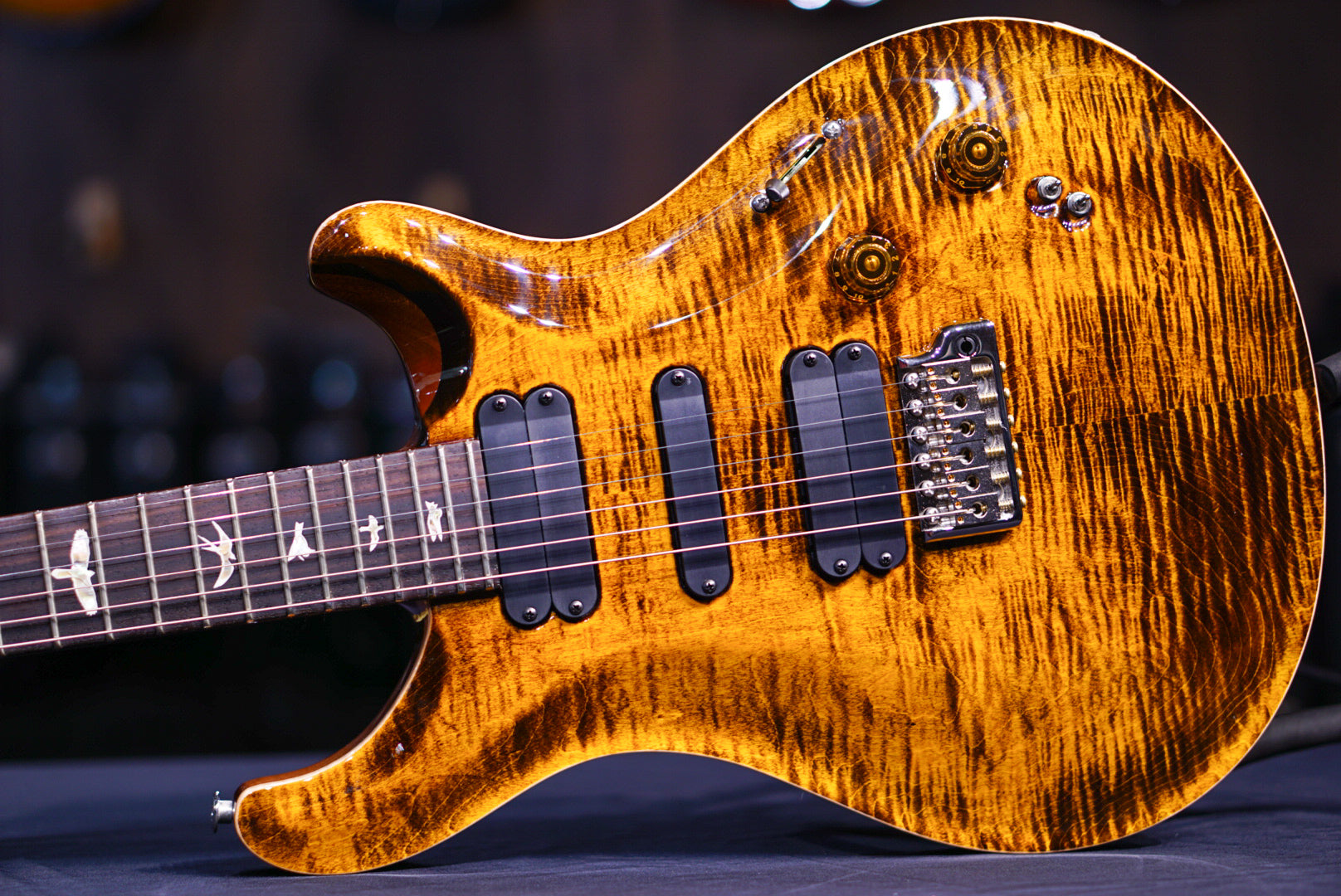 PRS 509 Yellow tiger 0365333 - HIENDGUITAR PRS GUITAR