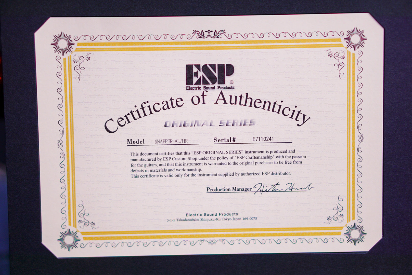 ESP Original snapper AL/HR Glitter storm red E7110241