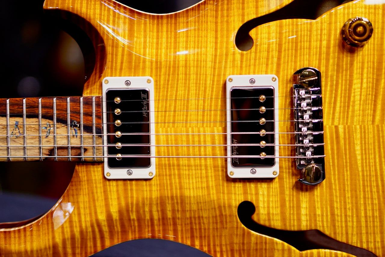 PRS Hollowbody II Piezo Wood Library Mccarty Sunburst Rosewood Neck 0411083
