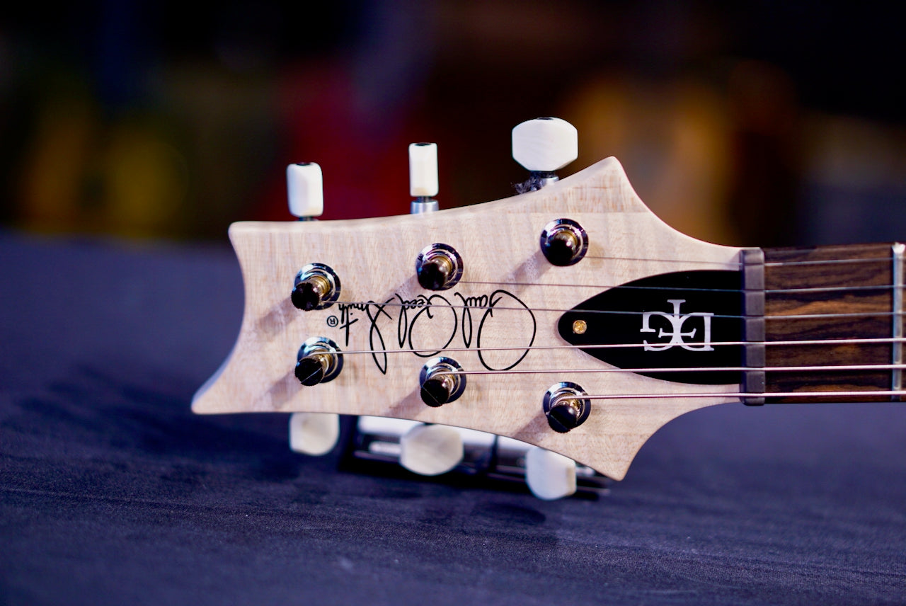 PRS DGT Wood Library Violet Blue Burst Flame Neck 0410280