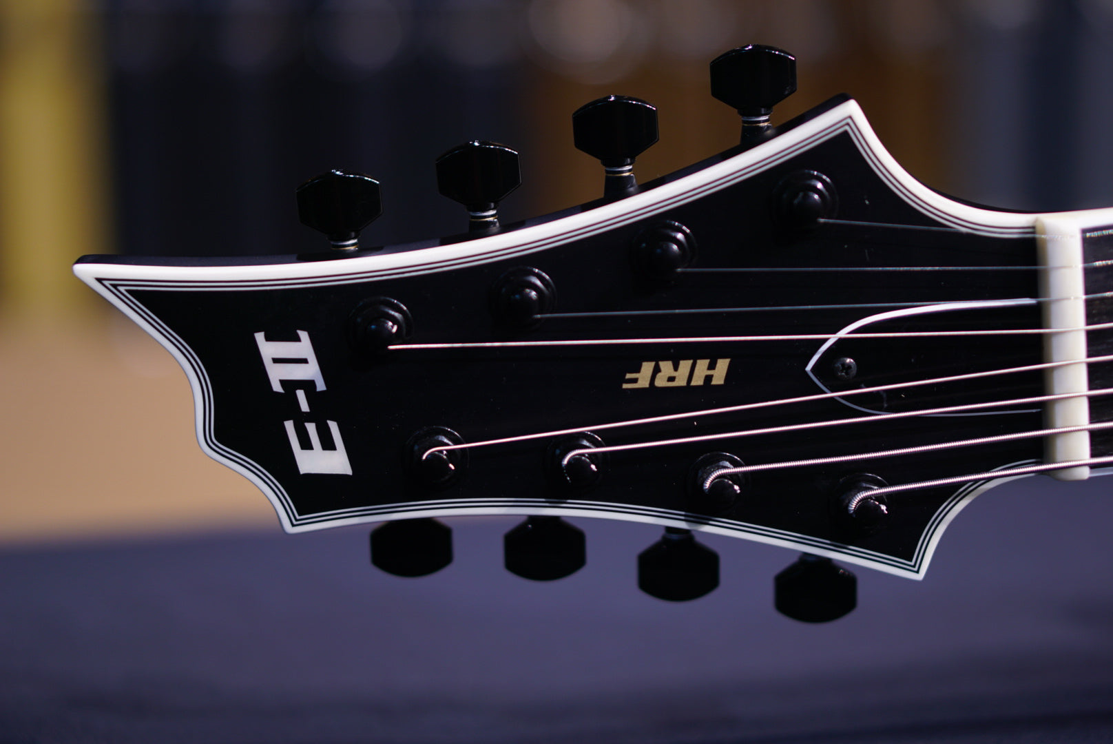 ESP E-II HRF NT-8 BARITONE black satin ES7914223 - HIENDGUITAR ESP GUITAR