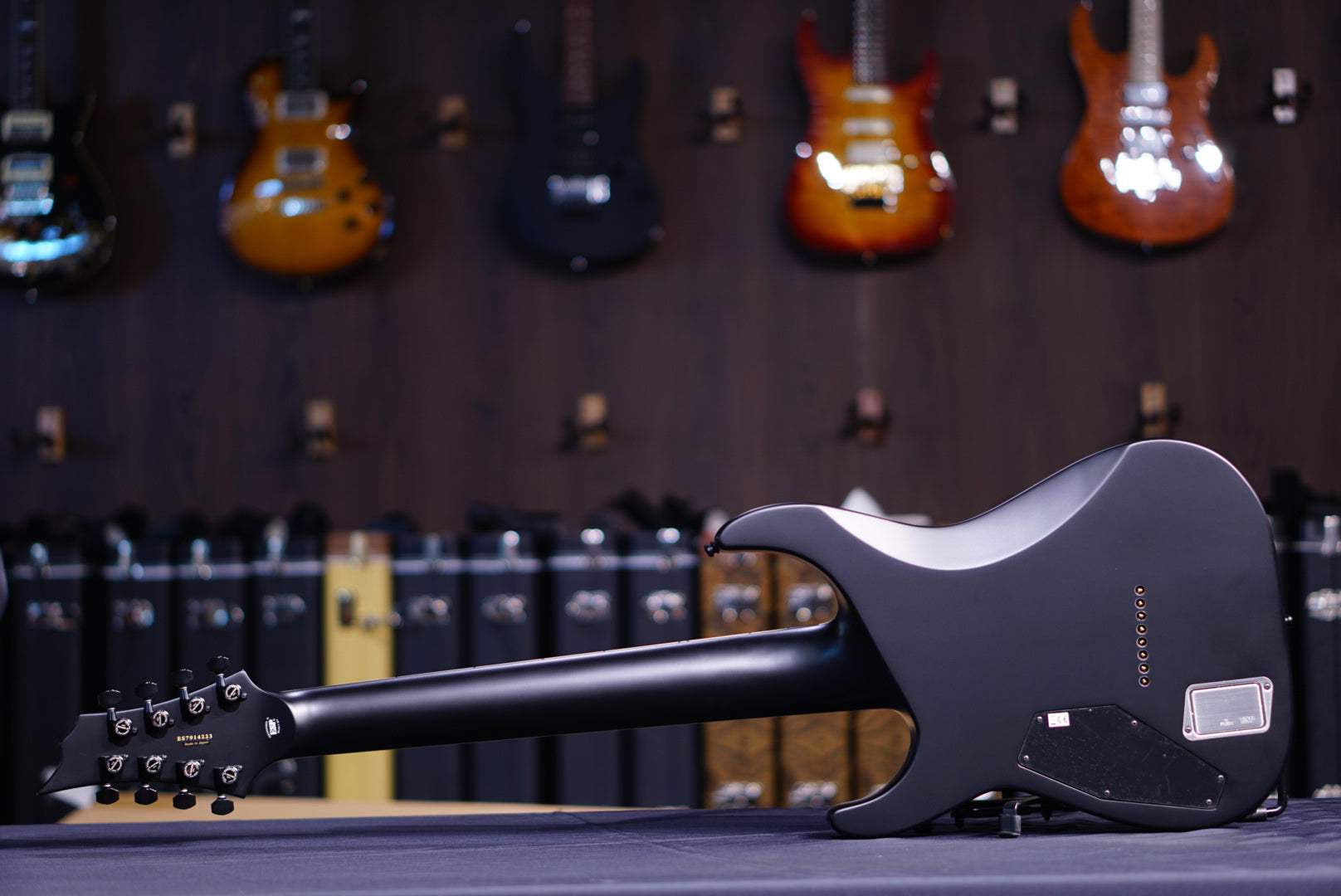 ESP E-II HRF NT-8 BARITONE black satin ES7914223 - HIENDGUITAR ESP GUITAR