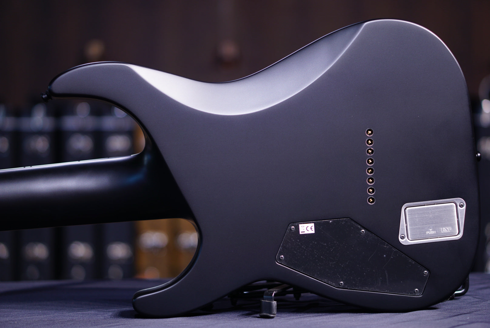 ESP E-II HRF NT-8 BARITONE black satin ES7914223 - HIENDGUITAR ESP GUITAR