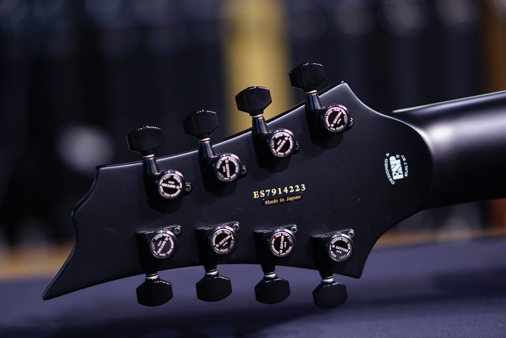 ESP E-II HRF NT-8 BARITONE black satin ES7914223 - HIENDGUITAR ESP GUITAR