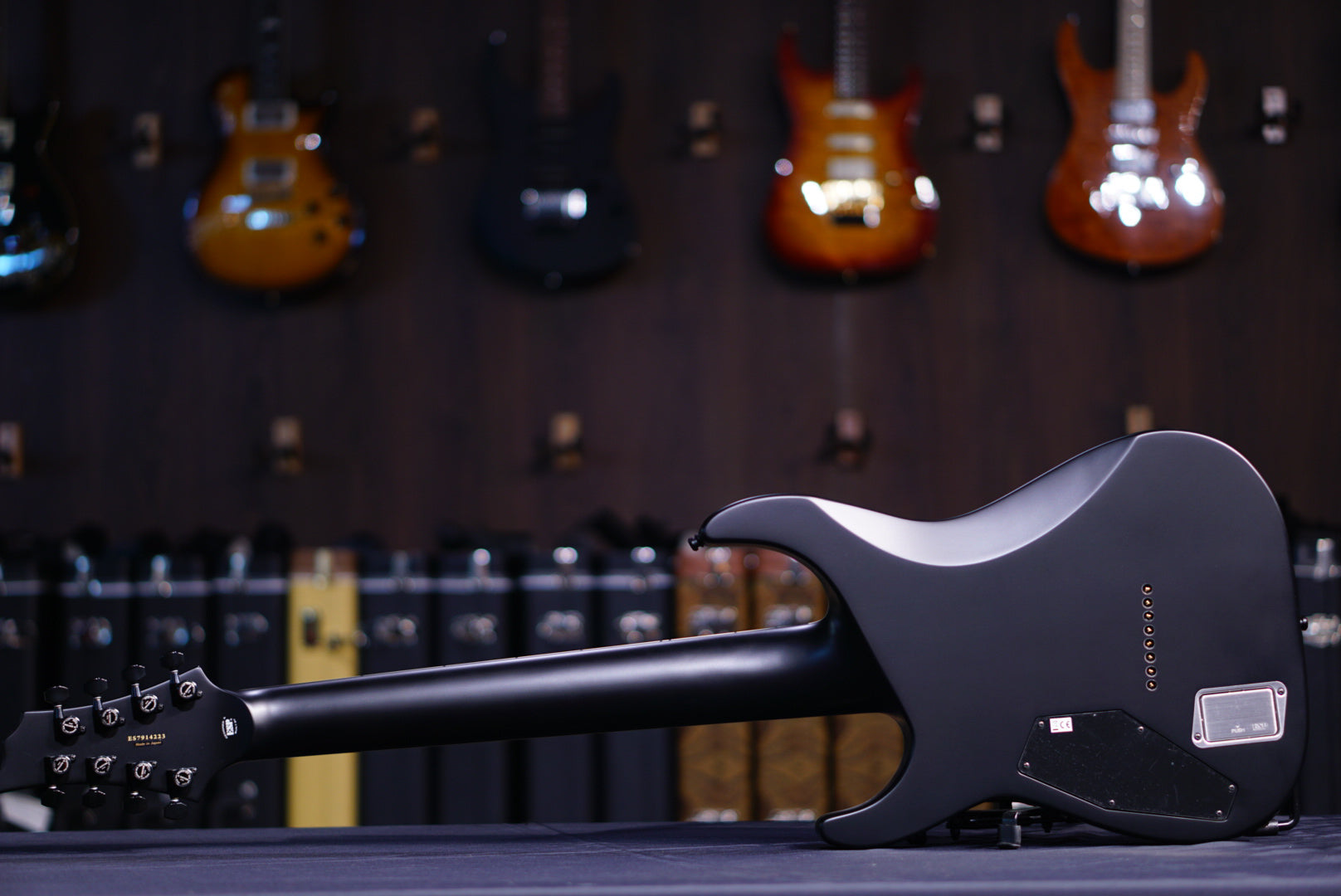 ESP E-II HRF NT-8 BARITONE black satin ES7914223 - HIENDGUITAR ESP GUITAR