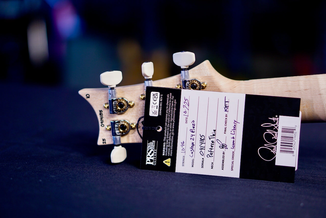 PRS Custom 24 Piezo Wood Library Artist Neck Gray Black Fade 0414185