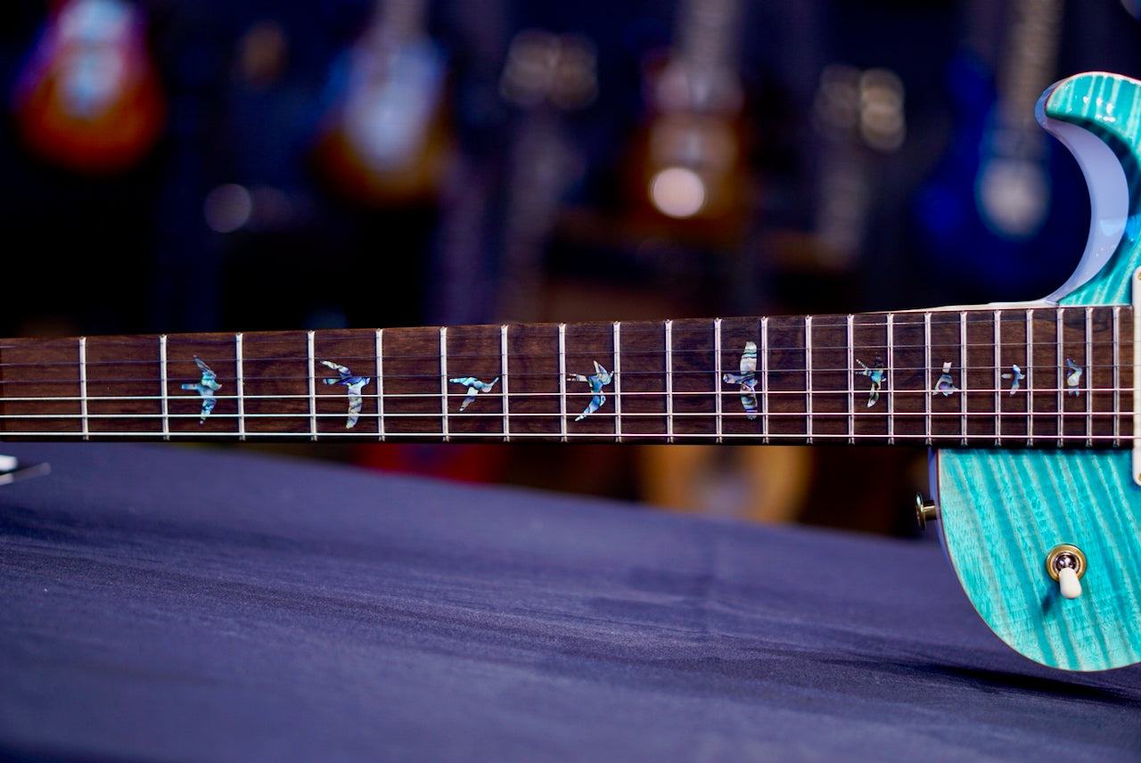 PRS Tremonti Wood Library Artist Neck Custom Blue Fade white back 0413758