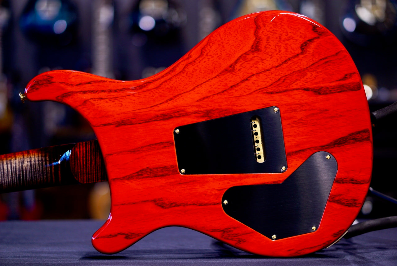 PRS DGT Wood Library Charcoal Cherry Stain Flame Neck 0413765