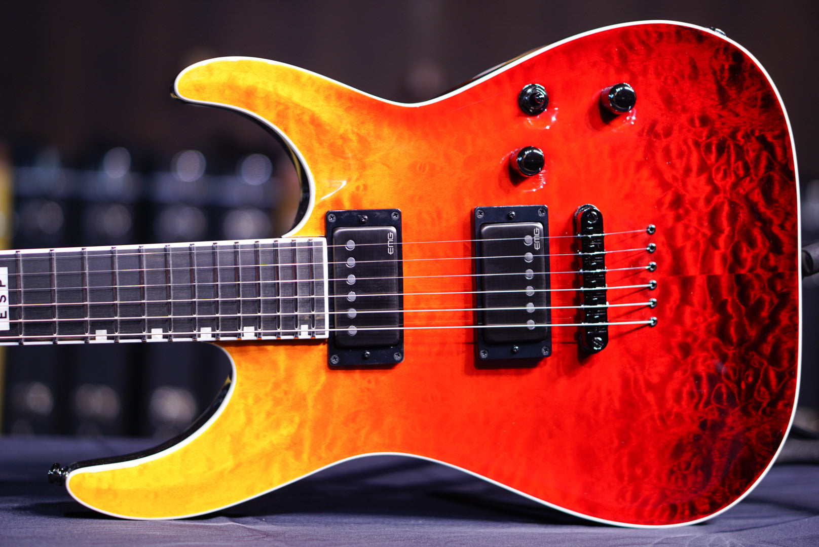 ESP E-II HORIZON NT-II TIGER EYE AMBER FADE ES5873223 - HIENDGUITAR E-II GUITAR