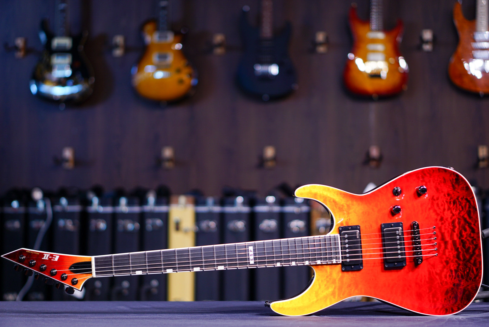 ESP E-II HORIZON NT-II TIGER EYE AMBER FADE ES5873223 - HIENDGUITAR E-II GUITAR