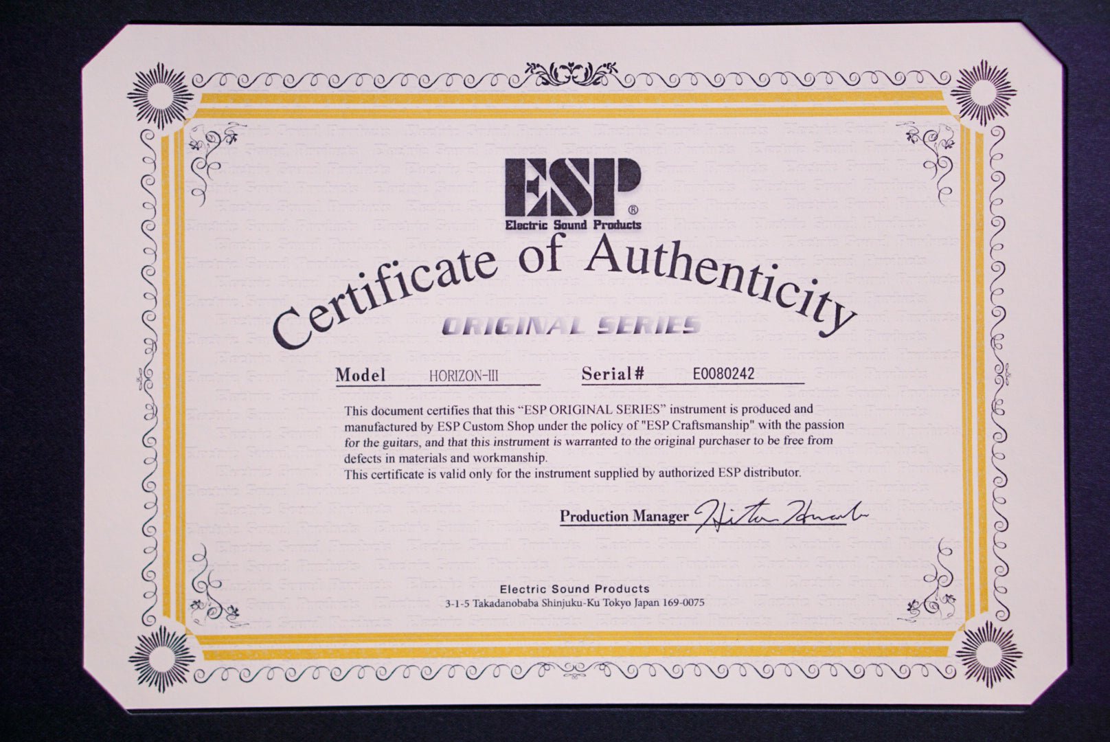 ESP Original Horizon III Andromeda II E0080242