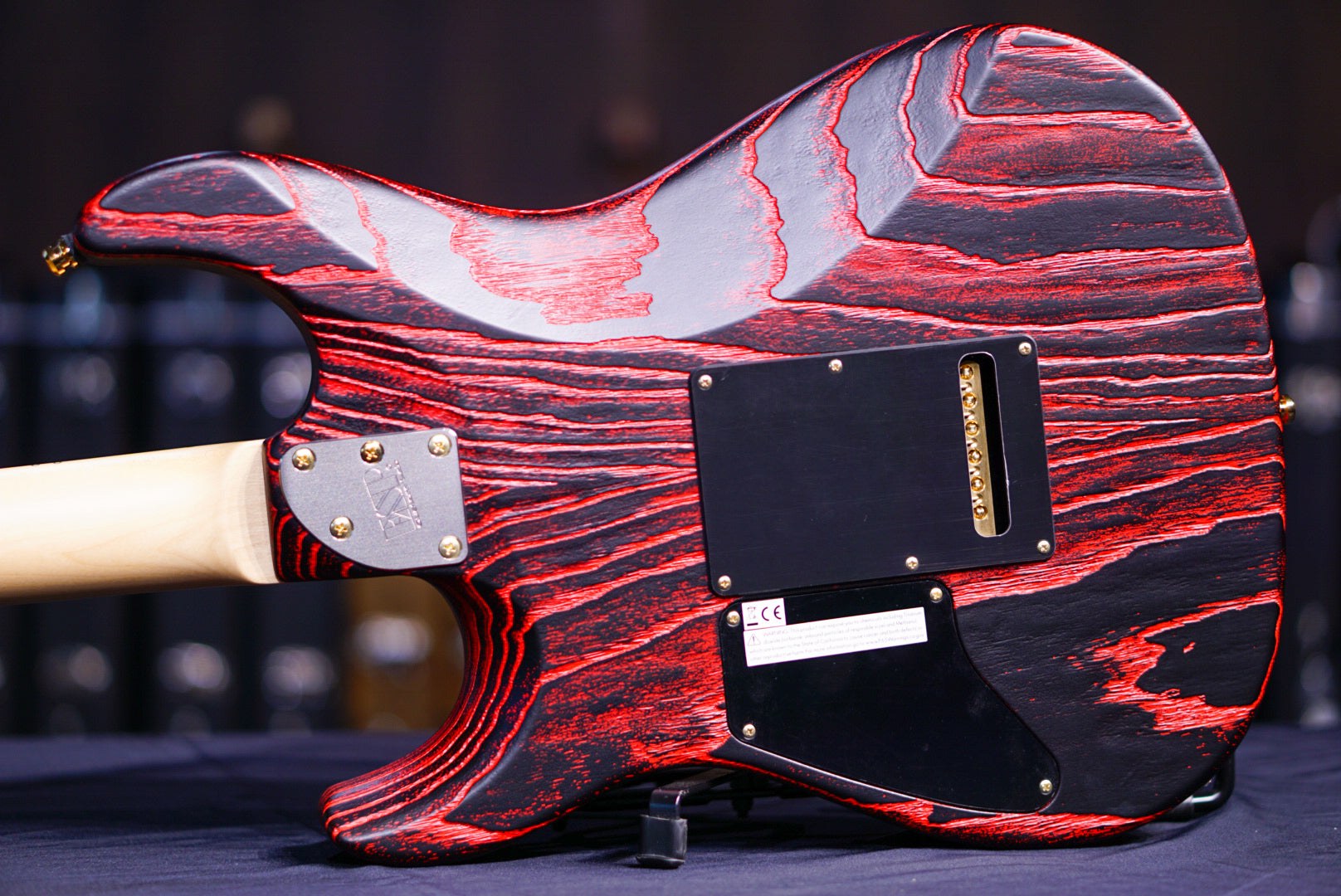 ESP SNAPPER AS BR DRIFTWOOD SERIES black w lava filler E1610232 - HIENDGUITAR ESP GUITAR