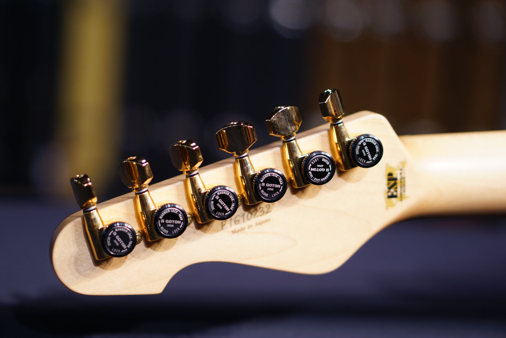 ESP SNAPPER AS BR DRIFTWOOD SERIES black w lava filler E1610232 - HIENDGUITAR ESP GUITAR