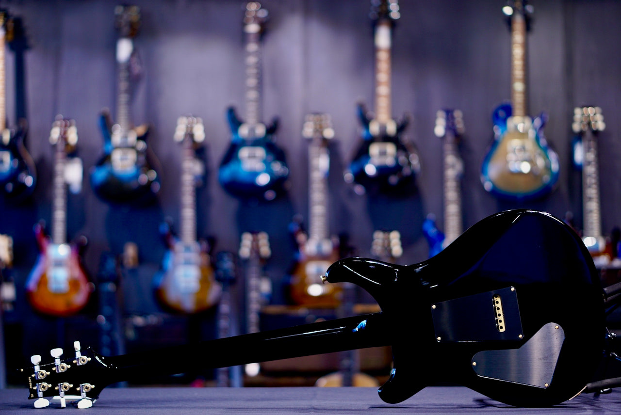 PRS Custom 24 Charcoal Wraparound Smokeburst 10 Top 0416209