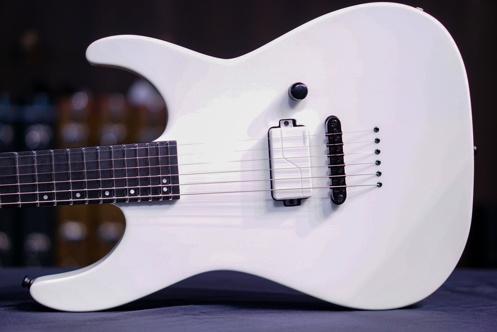 ESP E-II M-I THRU NT SNOW WHITE ES3434223 - HIENDGUITAR E-II GUITAR