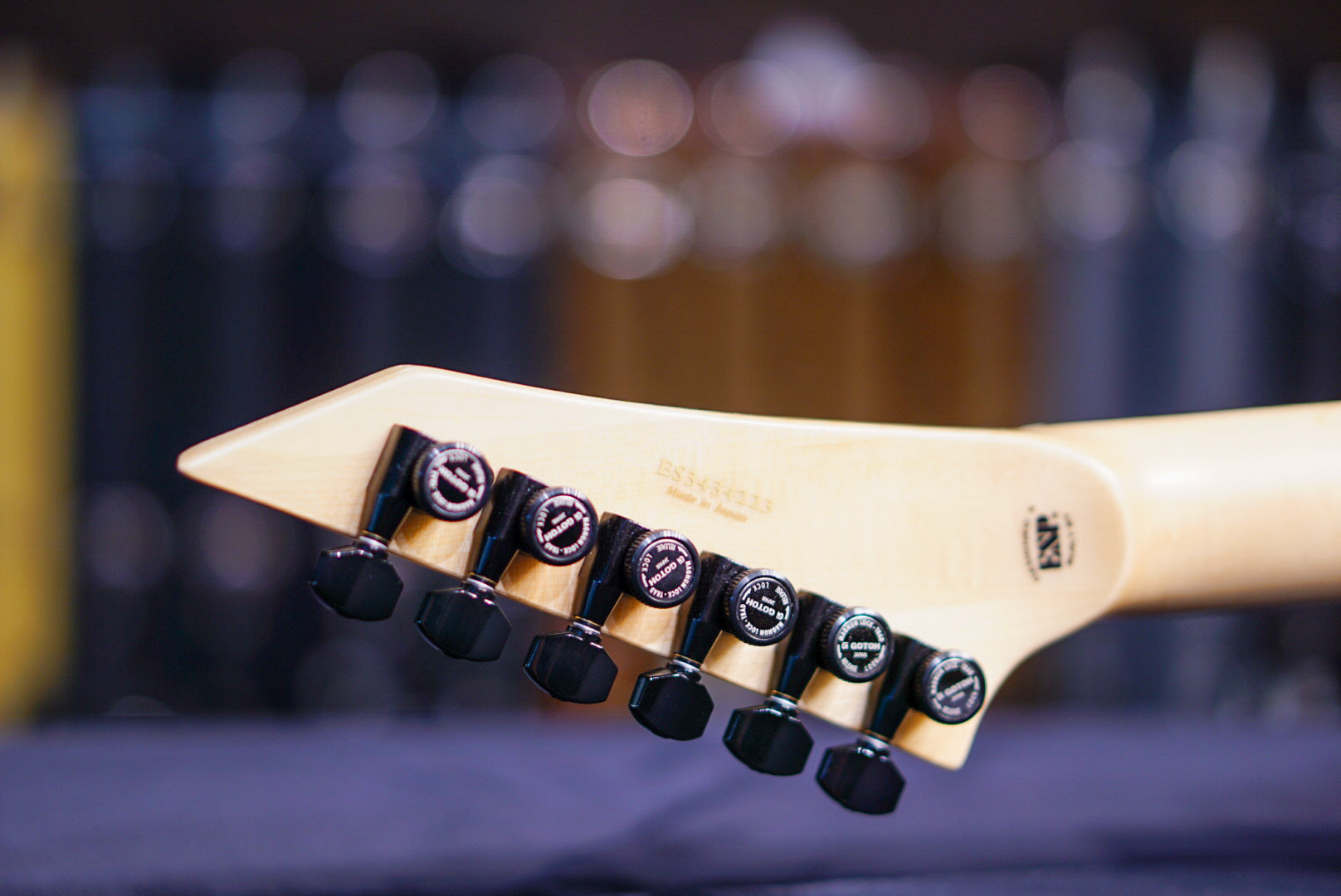 ESP E-II M-I THRU NT SNOW WHITE ES3434223 - HIENDGUITAR E-II GUITAR