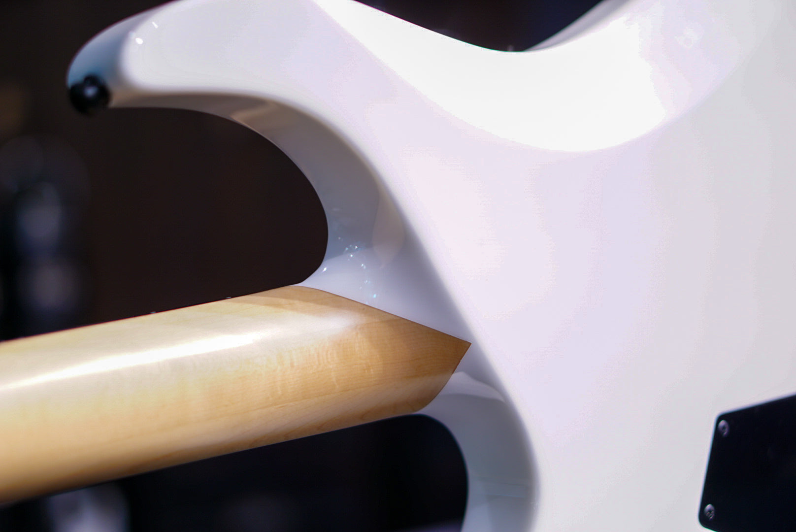 ESP E-II M-I THRU NT SNOW WHITE ES3434223 - HIENDGUITAR E-II GUITAR