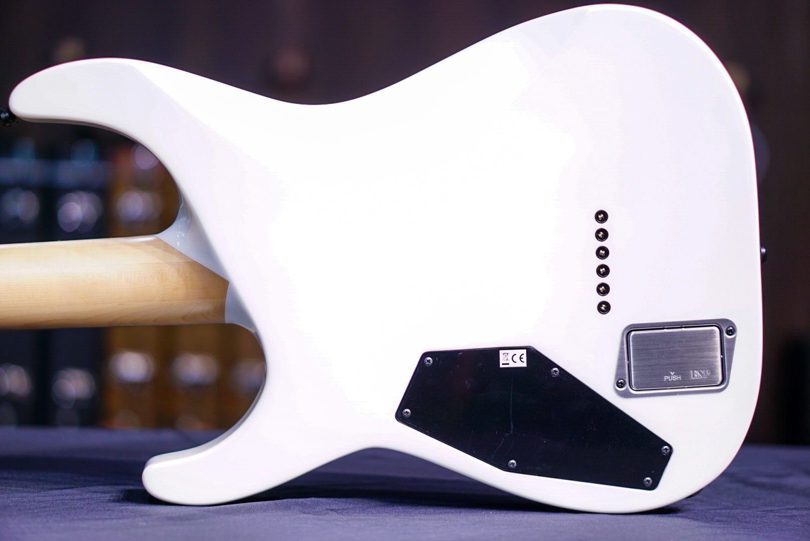 ESP E-II M-I THRU NT SNOW WHITE ES3434223 - HIENDGUITAR E-II GUITAR