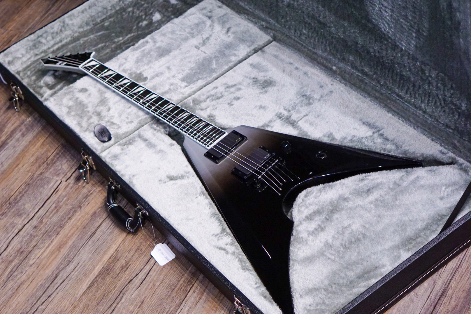 ESP E-II ARROW FR Black silver fade ES4461223 - HIENDGUITAR E-II GUITAR