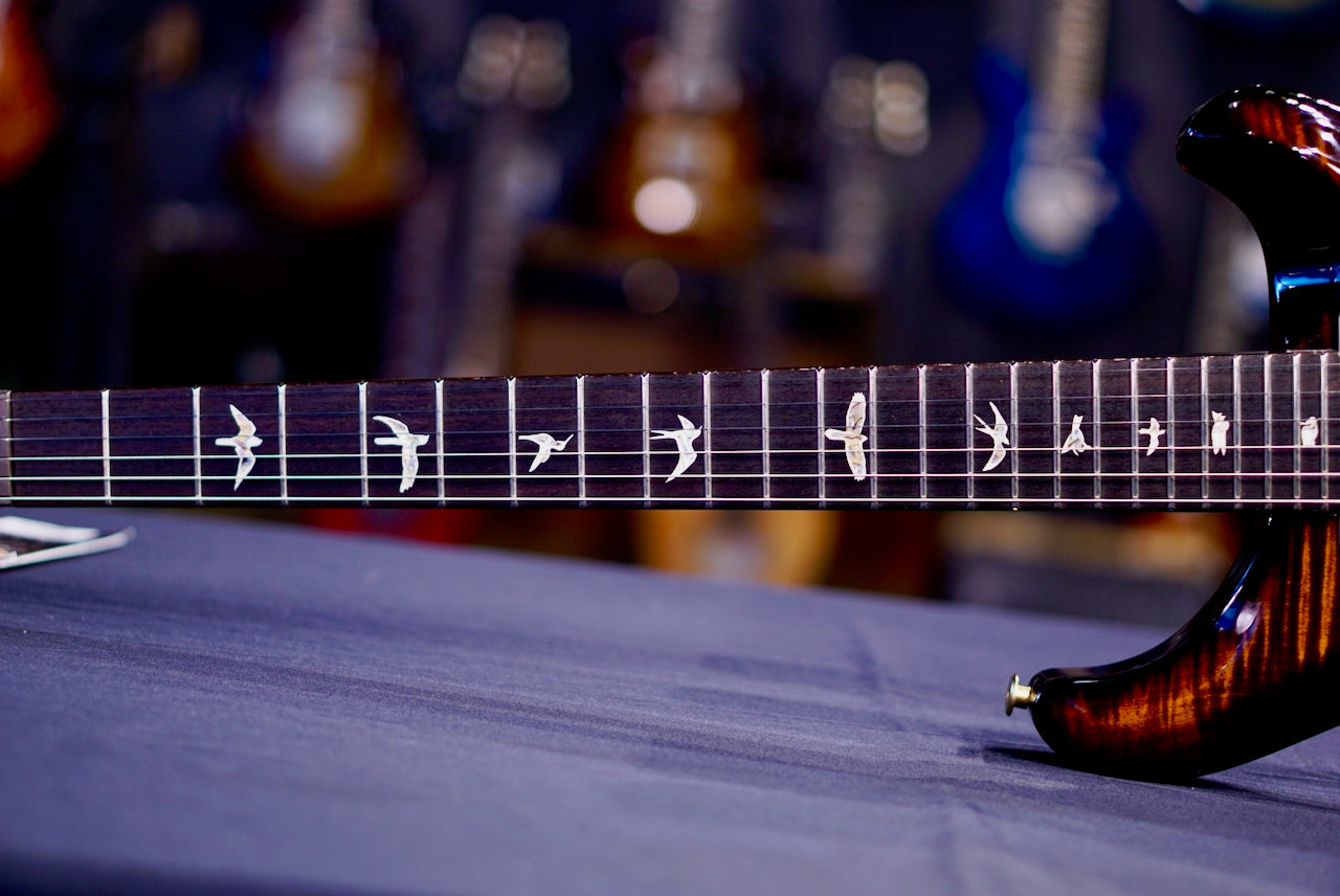 PRS Custom 24 Black Gold Wraparound Burst 10 Top 0415684