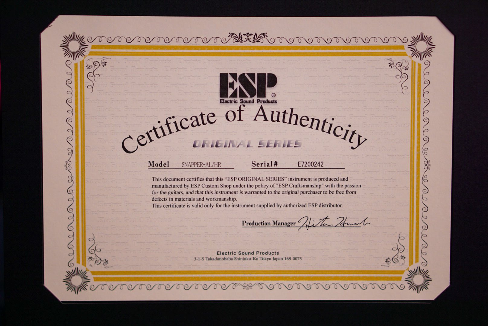ESP Original snapper AL/HR Liquid Metal Pink E7200242