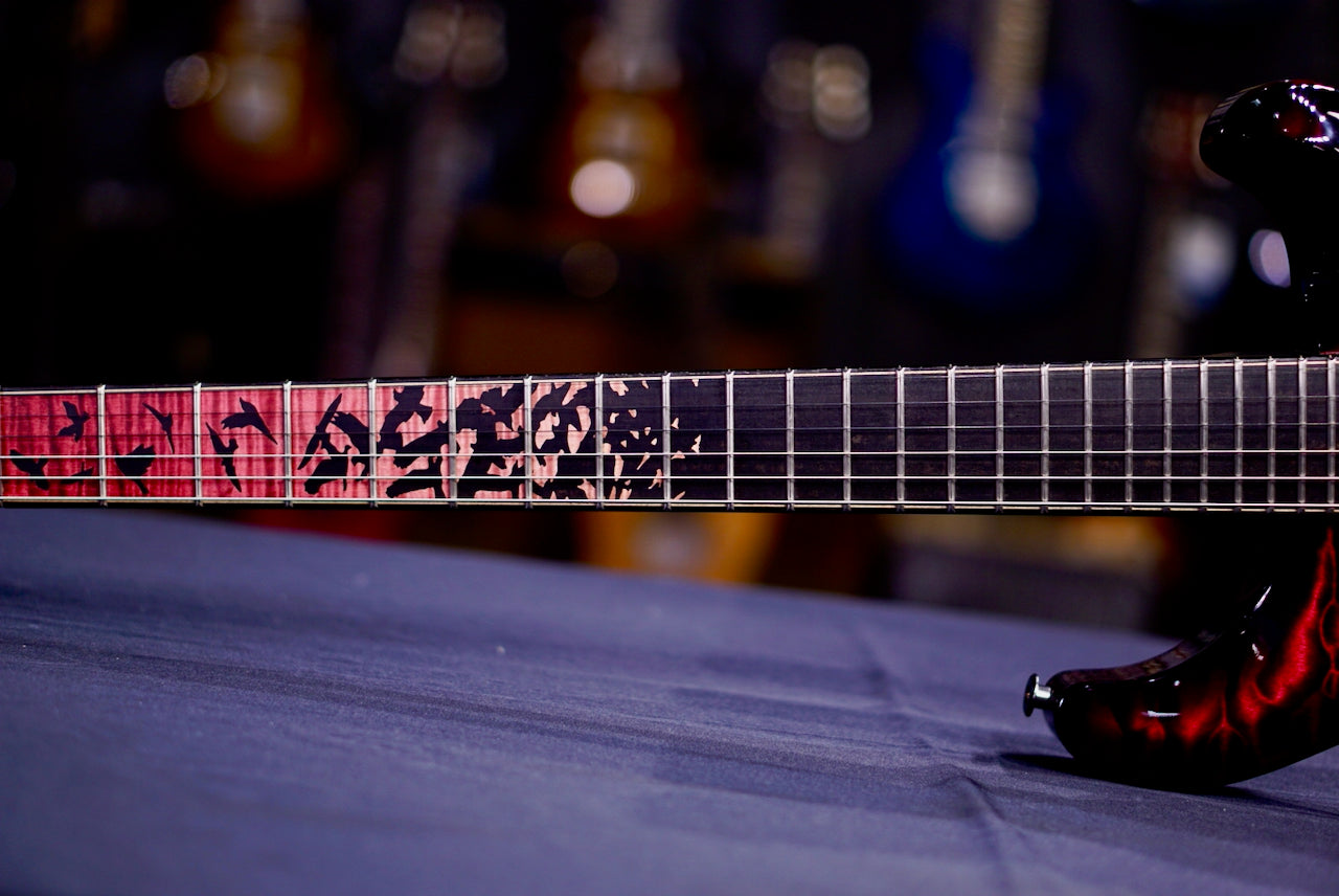 PRS Privatestock Custom 24 Piezo Raspberry Glow Smokeburst