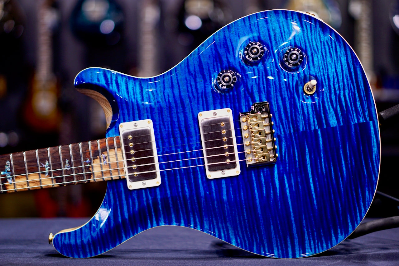 PRS DGT Wood Library Aquamarine Stain Flame Neck 0413767