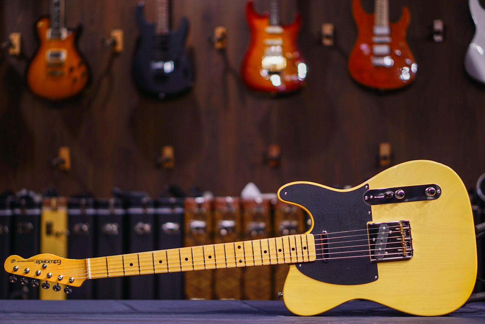 Edwards E-TE-98ASM butterscotch ED3092223 - HIENDGUITAR EDWARDS GUITAR