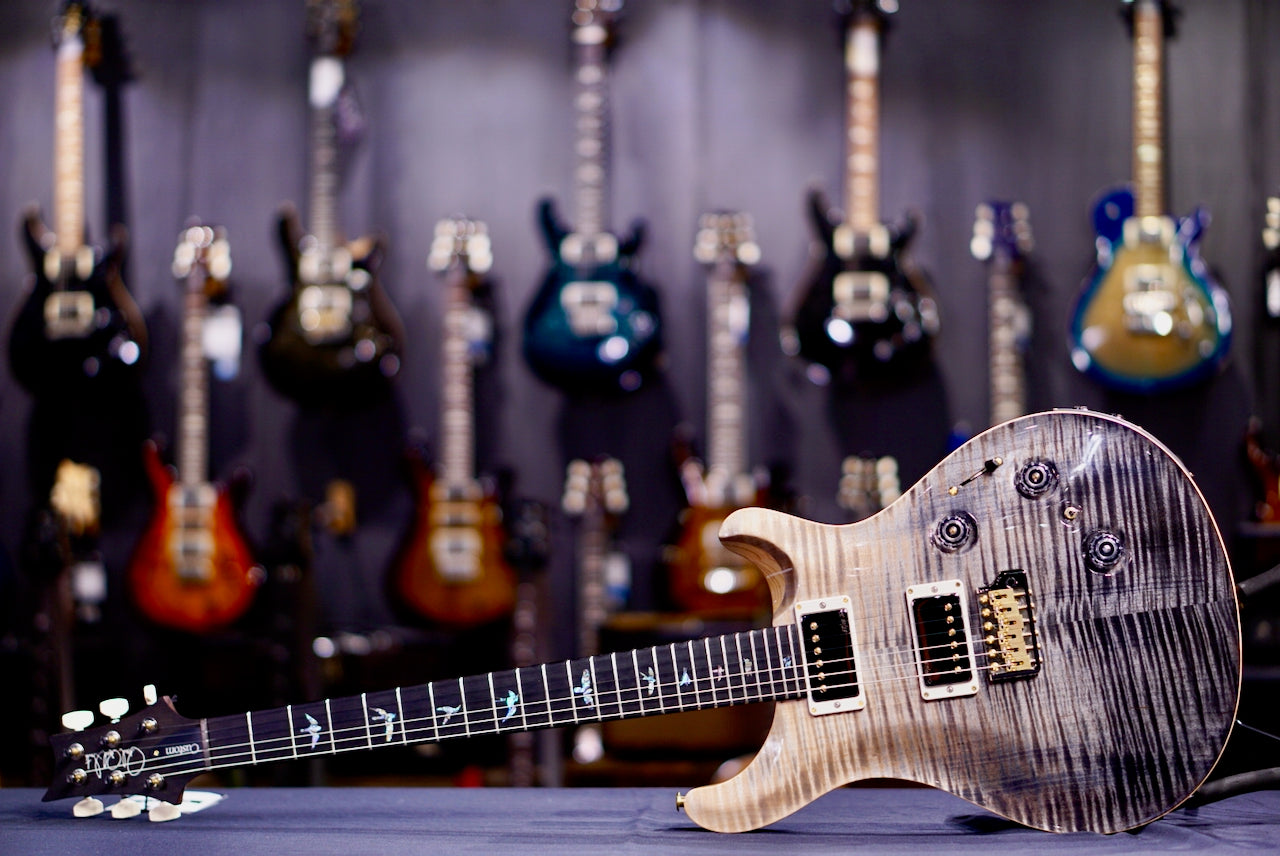 PRS Custom 24 Piezo Wood Library Rosewood Neck Gray Black Fade 0412657