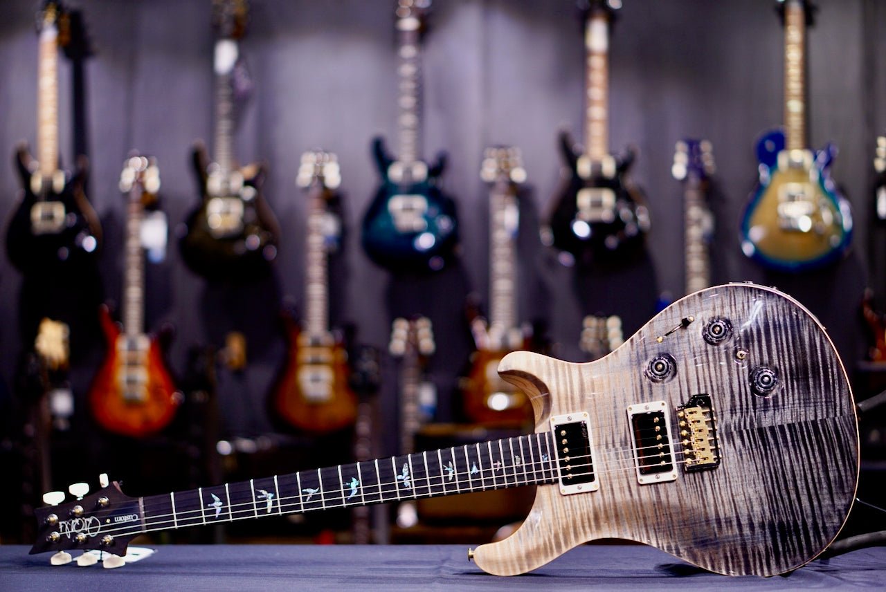 PRS Custom 24 Piezo Wood Library Rosewood Neck Gray Black Fade 0412657