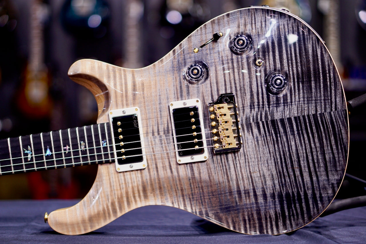 PRS Custom 24 Piezo Wood Library Rosewood Neck Gray Black Fade 0412657