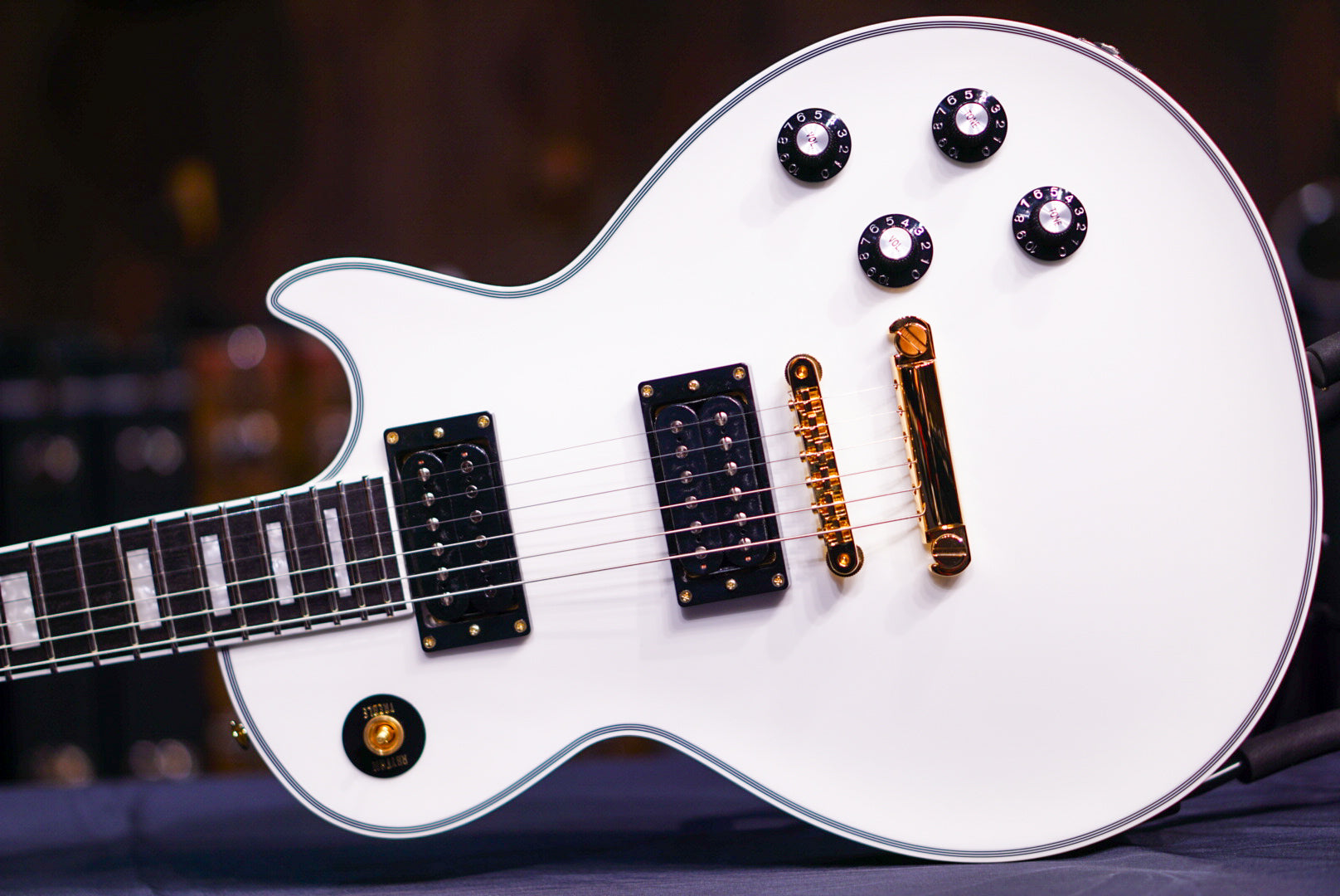 ESP EDWARDS LES PAUL CUSTOM WHITE ED3612223 - HIENDGUITAR EDWARDS GUITAR