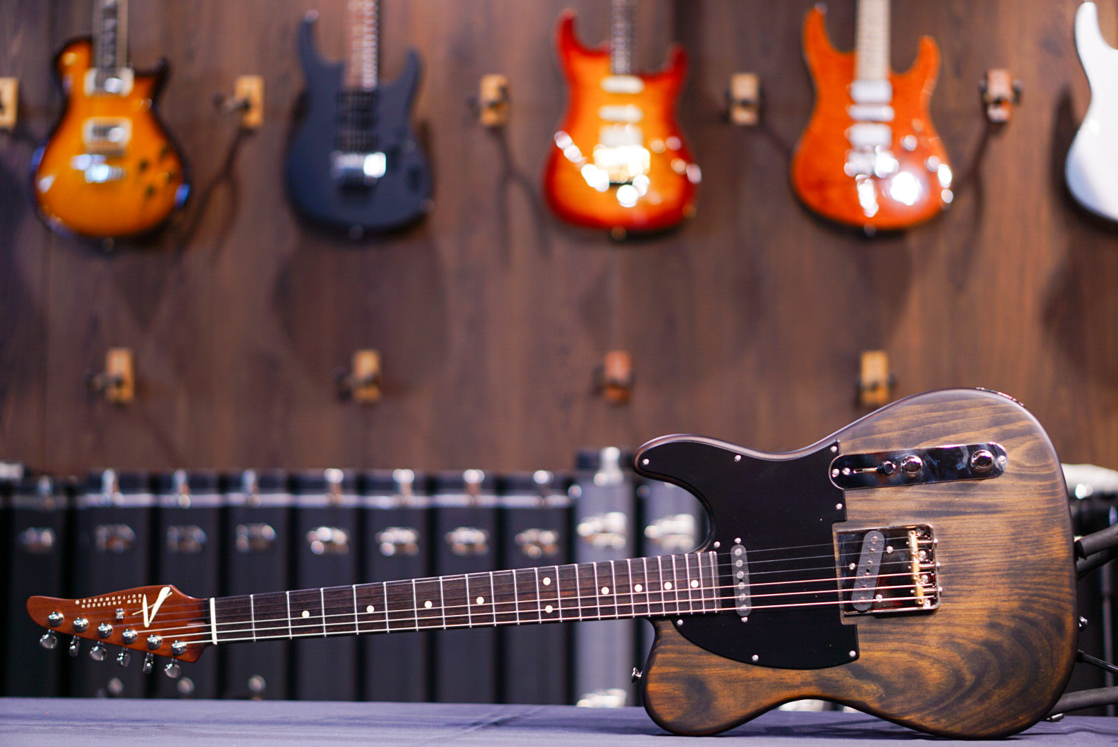 Tom Anderson T Icon Contoured Satin Rustic Brown 08-08-23N - HIENDGUITAR Anderson GUITAR