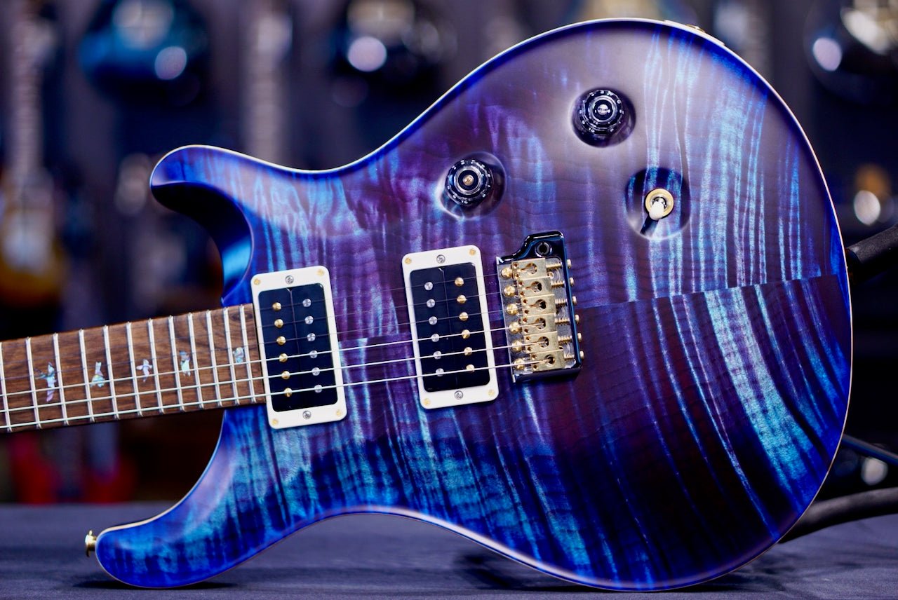 PRS Custom 24 Wood Library Violet Blue Burst Satin Stain Neck 0417610