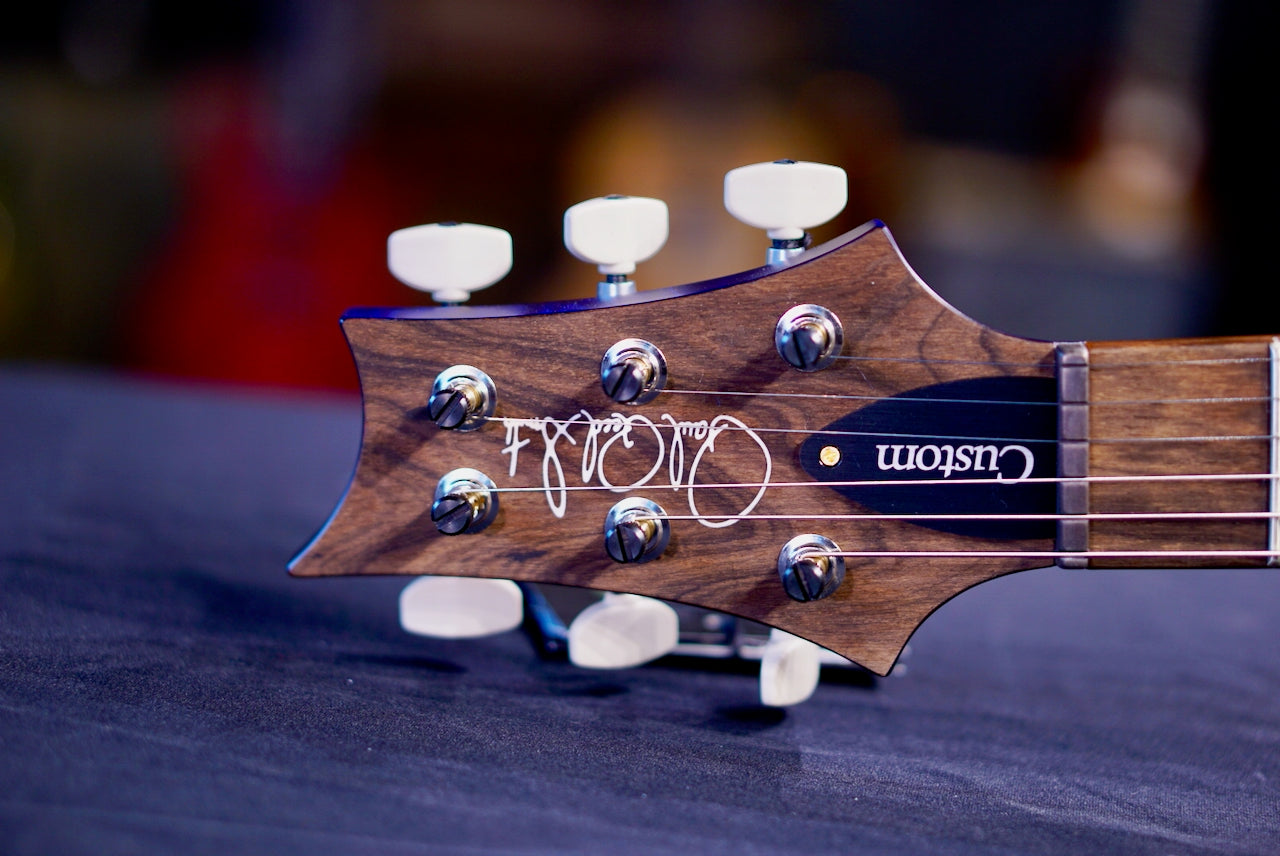 PRS Custom 24 Wood Library Violet Blue Burst Satin Stain Neck 0417610