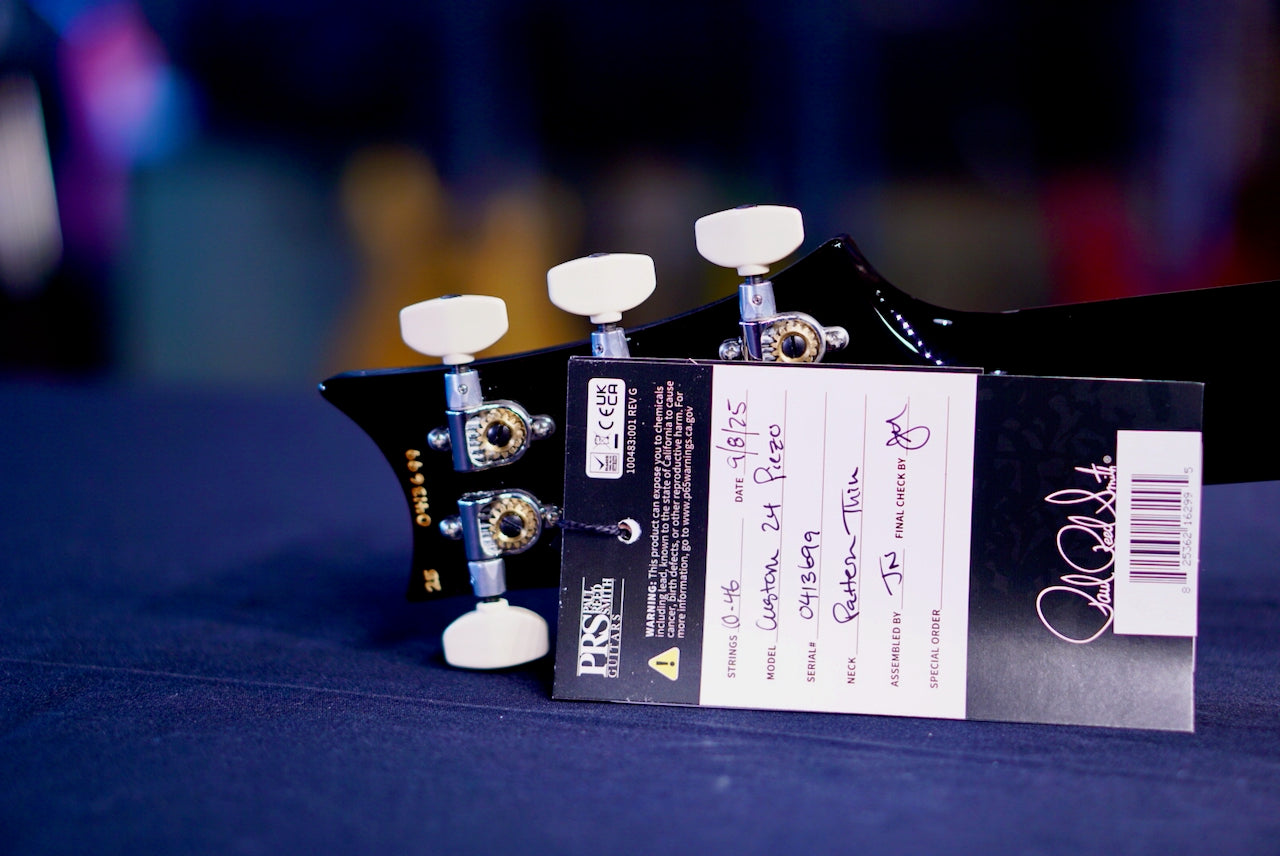PRS Custom 24 Piezo Black Gold Wraparound Burst 0413699