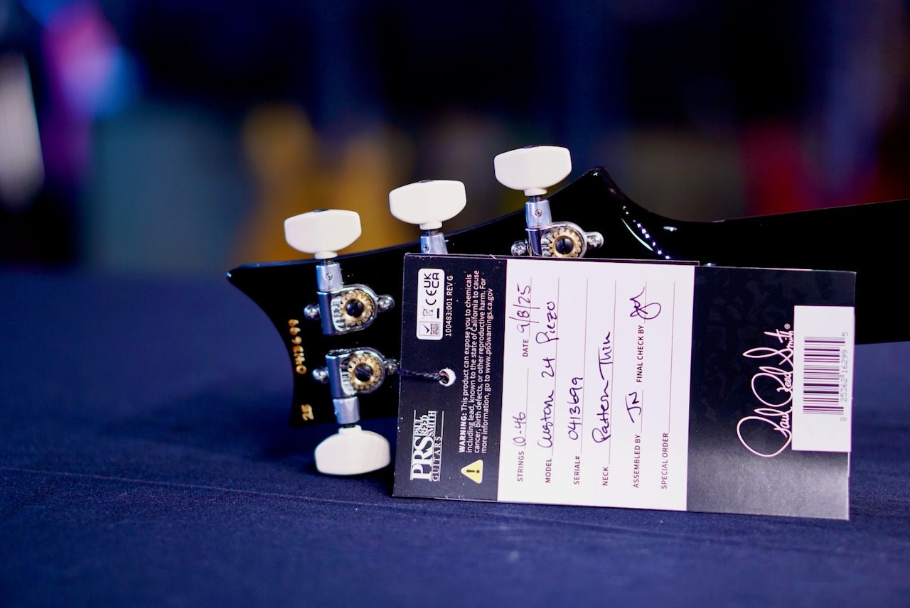 PRS Custom 24 Piezo Black Gold Wraparound Burst 0413699
