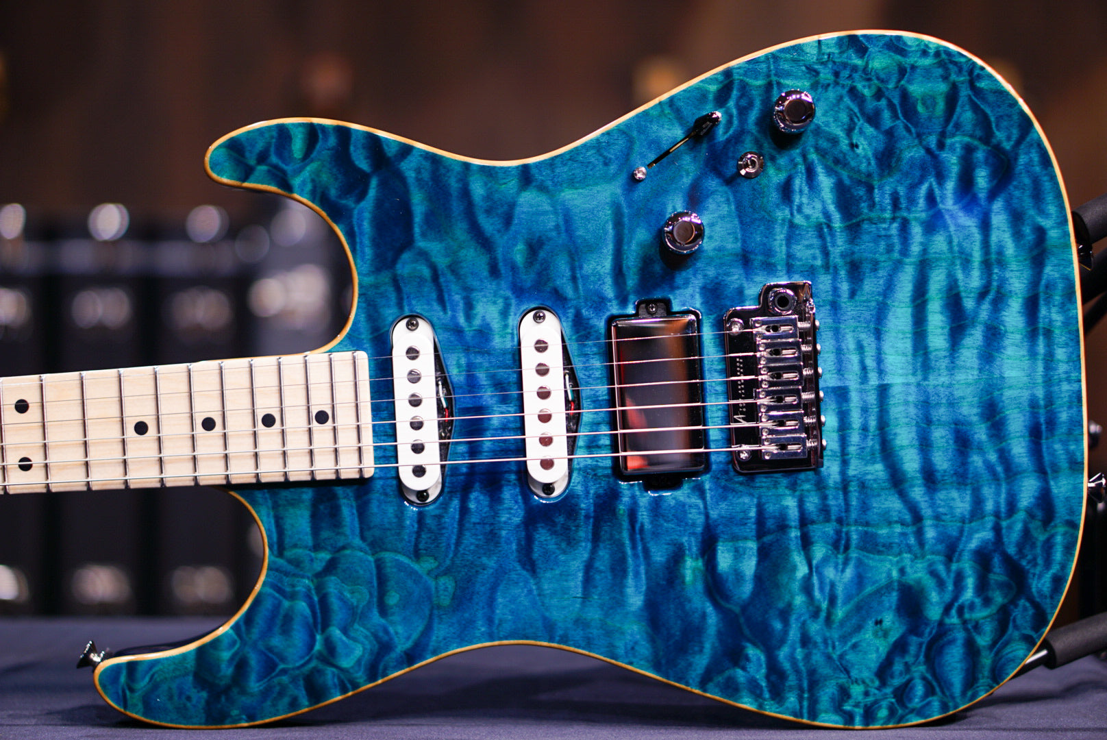 Tom Anderson Drop Top Shorty deep bora bora blue 03-12-23P - HIENDGUITAR Anderson GUITAR